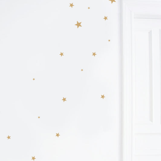 Sticker mural étoiles dorées